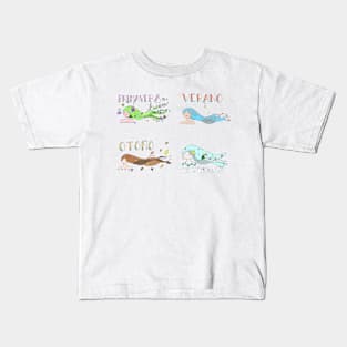 the four Seasons of the year Kids T-Shirt